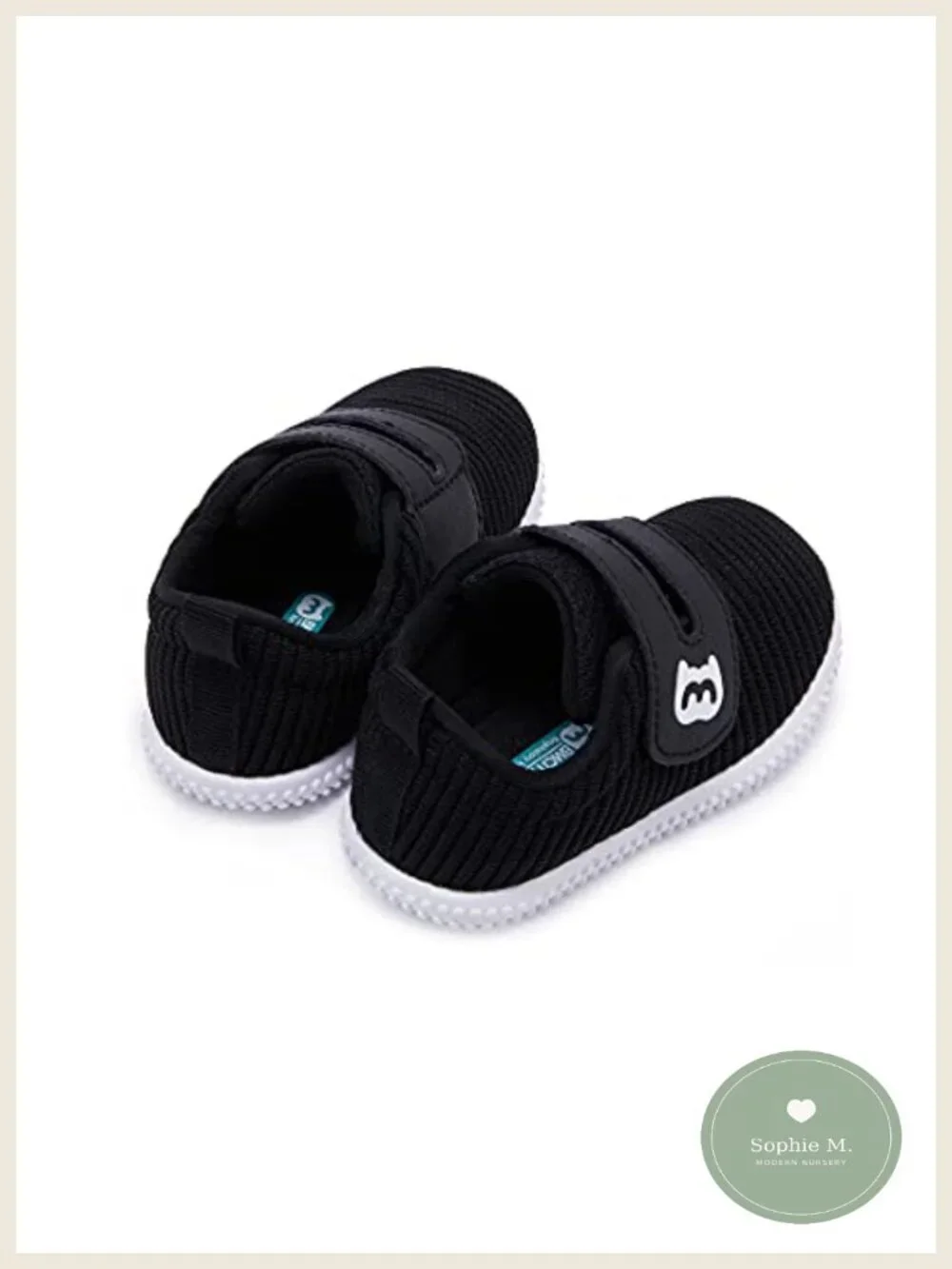 Baby First Walker Shoes Non-Slip Breathable Hook & Loop Sneakers
